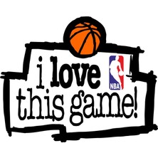 Sticker Fabrikası Basketbol I Love This Game Sticker 00046