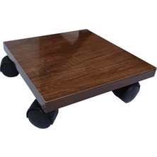 Wooden Gold Mdf Lüks Saksı Altlığı