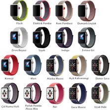 Kyver Apple Watch Seri 10 42mm, Seri 9/8/7/6/SE/5/4/3 Spor Loop Dokuma Kordon 41mm 40mm 38mm Uyumlu Açık Pembe