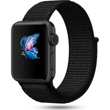 Kyver Apple Watch Seri 10/9/8/7/6/SE/5/4/3 Spor Loop Kordon 46mm 45mm 44mm 42mm Uyumlu Siyah