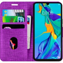 Samsung Galaxy A01 Kılıf FitCase Fabric Kapaklı Cüzdanlı