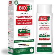 Bioz Yağlı Saçlar İçin Biotin Destekli Arındırıcı Onarıcı Bakım Şampuanı 400Ml