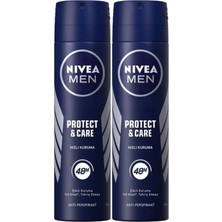Nivea Protect&care Sprey Deodorant 150 ml Erkek 2'li Avantaj Paketi