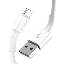 Baseus CATSW-02 Type-C 3.0A Hızlı Şarj USB Kablosu 1 mt Beyaz