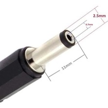 Motorobit USB - 2.5 x 0.7 mm İnce Uçlu Şarj Kablosu 1.5 mt