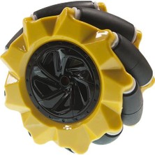 Motorobit 80 mm Sarı Omni Mecanum Tekerlek Sağ