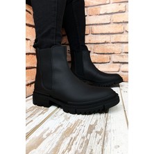 Conteyner Domino Siyah Fermuarsız  Erkek Bot