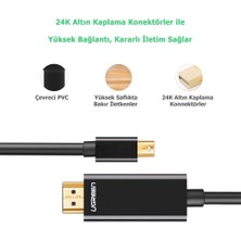 Ugreen 4K Mini Displayport HDMI Dönüştürücü Kablo 3 Metre