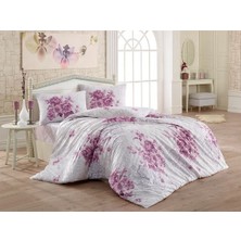 Kristal Çift Kişilik Nevresim Takımı Henna Mürdüm