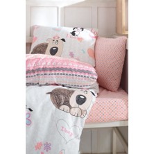 Lady Moda   Baby Sweety Dogs Pink Bebek Nevresim Takımı