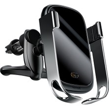 Baseus Rock-Solid Tam Otomatik 10W Wireless Kablosuz Araç Şarj Tutucu WXHW01-0S