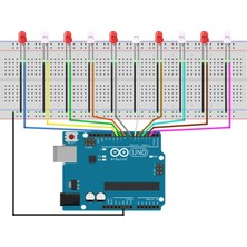 NCT Robotik Arduino Kara Şimşek Yürüyen Işık Projesi