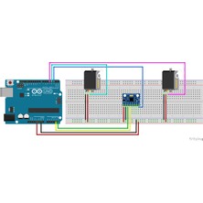 NCT Robotik Arduino Ivme Sensörü ile Servo Motor Kontrol Projesi