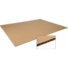 Kraft 100x120cm 3mm Oluklu Mukavva Karton 6'lı Paket Ödev Kartonu - Proje Kartonu