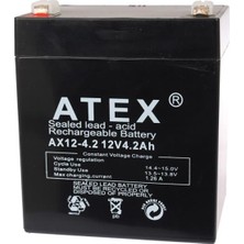 Atex AX-6V 1AH Bakımsız Kuru Akü