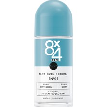 8X4 Men No. 9 Dry Cool Roll On Erkek Deodorant 50Ml