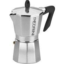 Pedrini 9083 Kaffettierra Aluminum 3 Fincan Moka Pot