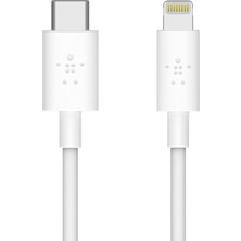 Belkin USB-C To Lightning Beyaz - 1.2 mt