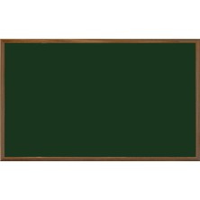 Panda Nostalji Lüks Ahşap Çerçeveli Duvara Monte Yazı Tahtası 120 x 200 cm Yeşil