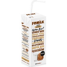 Fomilk Fındık Sütü 200 Ml Glutensiz Bitkisel Bazlı Laktozsuz Vegan Şekersiz