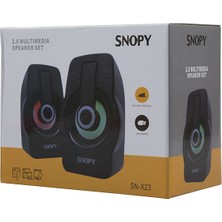 Snopy SN-X23 RGB USB Speaker Siyah