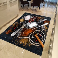Andorra Mutfak Halısı Yıkanabilir Kaymaz Tabanlı Halı-Ahm583