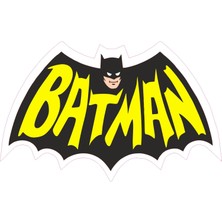 Sticker Fabrikası Batman Sticker 00217 14 x 8 cm Renkli