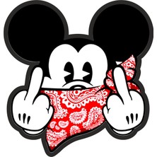 Sticker Fabrikası Mickey Mause Sticker 00209 14 x 14,5 cm Renkli