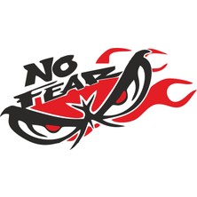 Sticker Fabrikası No Fear Bagajdan Bakan Camdan Bakan Göz Oto Sticker 00206 17 x 9 cm Renkli