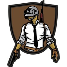 Sticker Fabrikası Pubg Sticker 00204 18 x 12,5 cm Renkli