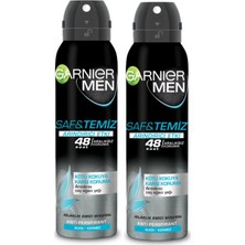 Garnıer Men Saf Temiz Arındırıcı Deodorant 150 ml 2'li