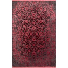 Eko Halı Cordoba Db 02 Antrasit Burgonya Viskon Akrilik Yolluk 160 x 230 cm