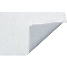 Eko Halı Sateen St 09 Beyaz Yıkanabilir Kaymaz Taban Ince Halı Kilim 160 x 230 cm