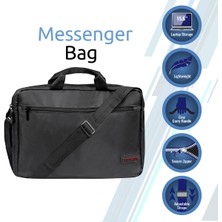 Promate Gear-Mb Notebook Laptop Çantası Messenger Postacı Tip Evrak Bölmeli 15.6 İnç