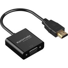 Promate Prolink-H2V HDMI - VGA Dönüştürücü Çevirici Adaptör 1080P Erkek - Dişi