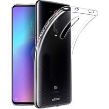 Case 4U Xiaomi Mİ 9T Kılıf A+ Şeffaf Lüx Süper Yumuşak 0.3mm Ince Slim Silikon + Cam Ekran Koruyucu Şeffaf