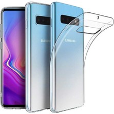 Case 4U Galaxy S10 Plus Uyumlu Kılıf A+ Şeffaf Lüx Süper Yumuşak 0.3mm Ince Slim Silikon