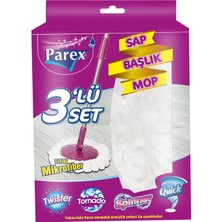 Parex 3'lü Set Sap + Başlık + Mop