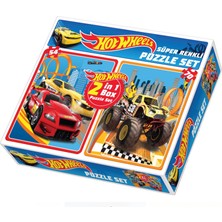 Diytoy Hot Wheels 2 İn 1 Puzzle Seti