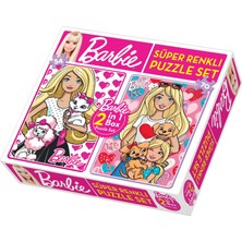 Diy-Toy Barbie 2 İn 1 Puzzle Seti