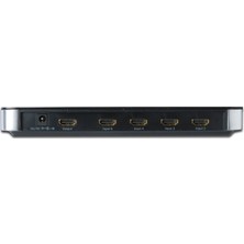 Digitus 5 Port HDMI Switch, 4 Giriş (HDMI Arayüzlü Kaynak Cihaz), 1 Çıkış (HDMI Arayüzlü Görüntü Aygıtı), 1 PC Bağlantısı (USB)&lt;br&gt;Digitus HDMI Video Switch 4+1 PORT + Integrated PC Connection