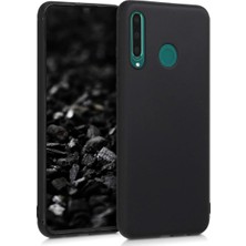 Case 4U Huawei P30 Lite Kılıf Klasik Mat Renkli Yumuşak Premier Silikon Siyah