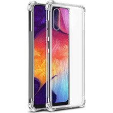 Case 4U Samsung Galaxy A50s / A30s / A50 Uyumlu Kılıf Köşe Korumalı Darbe Emici Anti Shock Arka Kapak Şeffaf