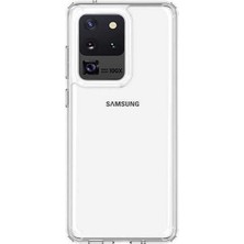 Case Street Samsung Galaxy S20 Ultra Kılıf Coss Şeffaf Sert Kapak Şeffaf