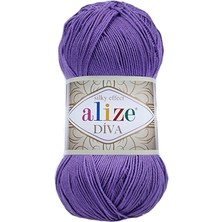 Alize Diva El Örgü İpi 100 g Menekşe 622