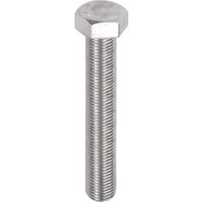 Norm Çelik Civata Altı Köşe 6 x 30 mm 8.8 Tam Paso 933 Beyaz 50'li