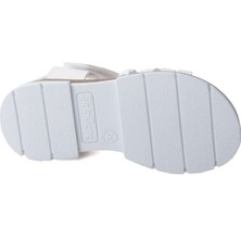 Kiko Şb 2469-78  Kız Çocuk Sandalet Terlik Beyaz