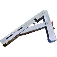 Azm Şen Mandallı Katlanabilir Masa Konsolu Çinko 30 cm 1 Çift