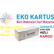 Eko Kartuş Hp 203A CF542 Muadil Toner 1400 Sayfa Sarı