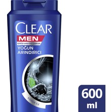 Clear Men Erkek Şampuan  Yoğun Arındırıcı Kömür Özlü Kepeğe Karşı Etkili 600 ML